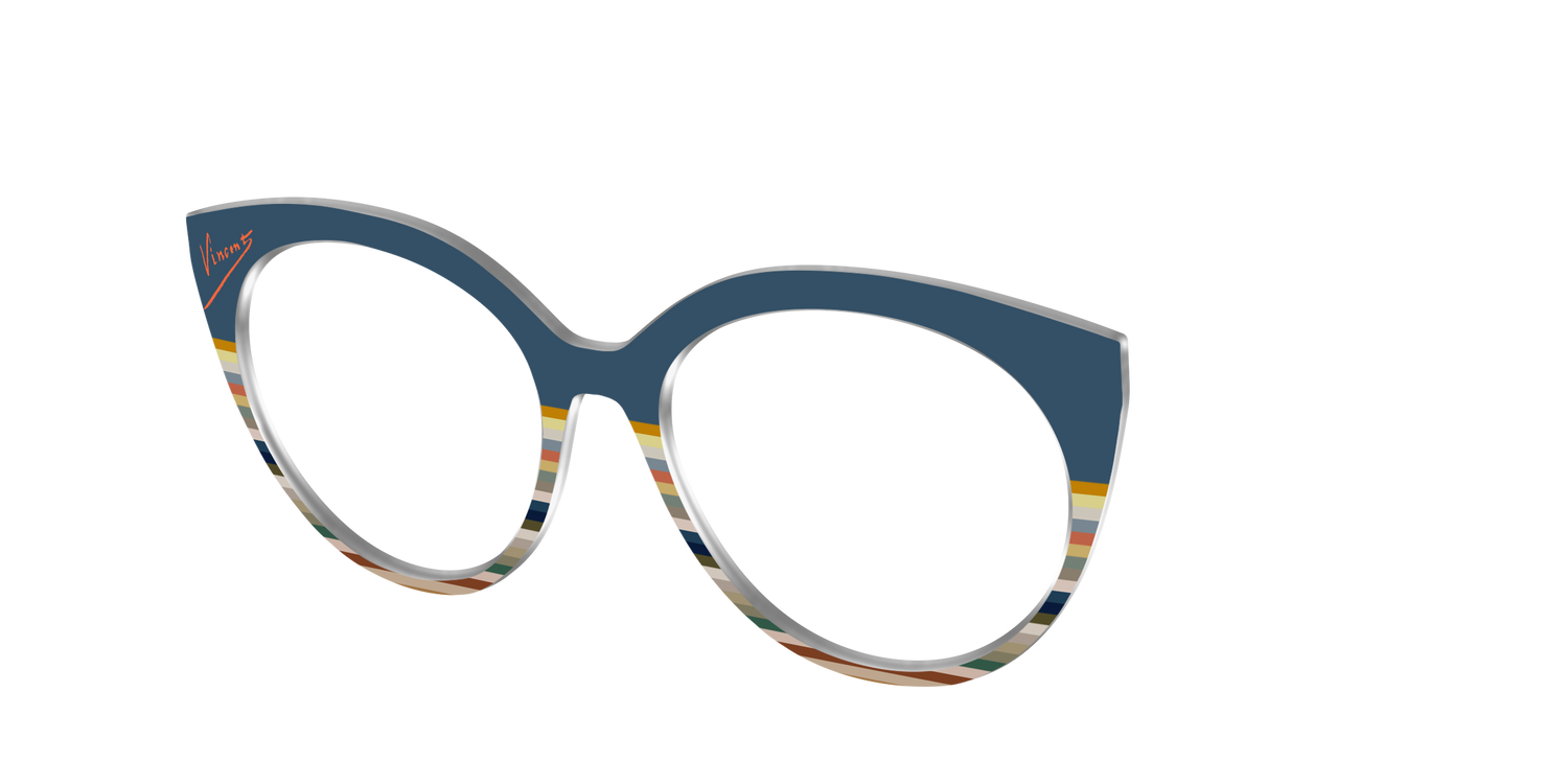 The Vincent Stripes - Angle Top Image - Pair Eyewear
