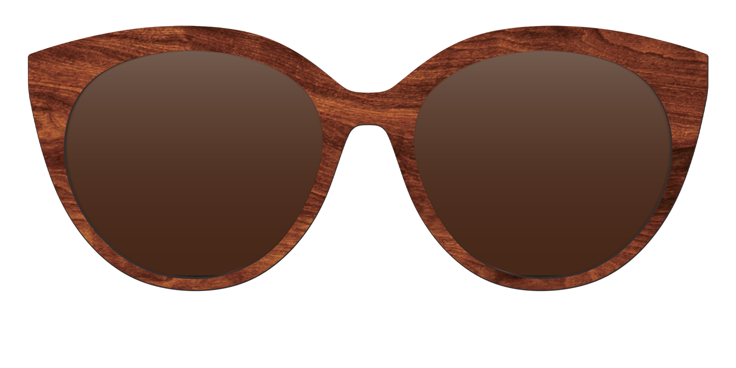 The Polarized Woodgrain Sun Top - Front Top Image - Pair Eyewear