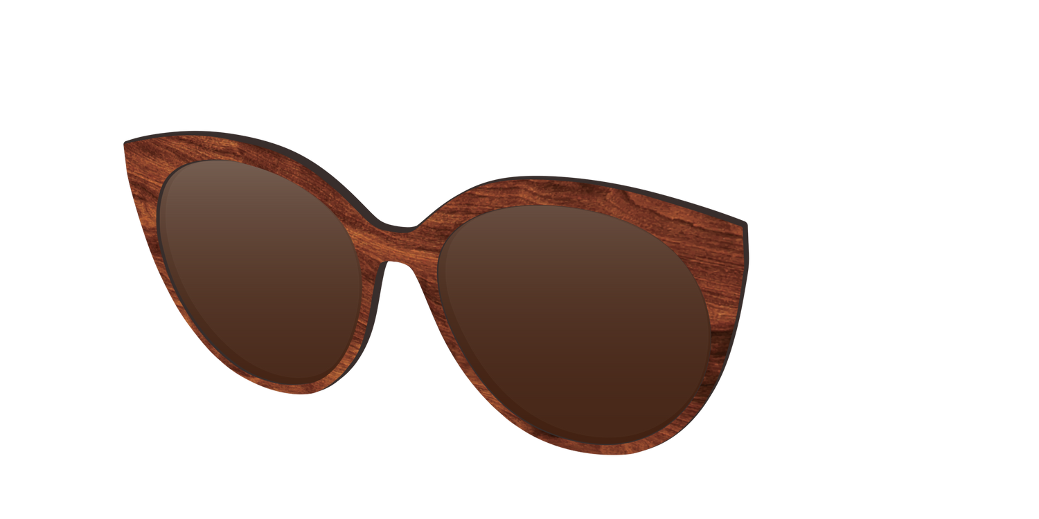 The Polarized Woodgrain Sun Top - Angle Top Image - Pair Eyewear