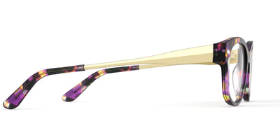 The Addison - Purple Confetti Tortoise Acetate Gold Metal - Thumbnail3 - Pair Eyewear