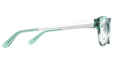The Addison - Teal Pearlized Gradient Acetate Silver Metal - Thumbnail3 - Pair Eyewear