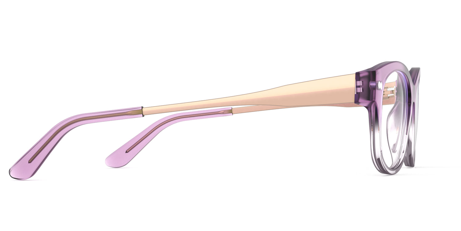 The Addison - Violet Pearlized Gradient Acetate Rose Gold Metal - Carousel3 - Pair Eyewear