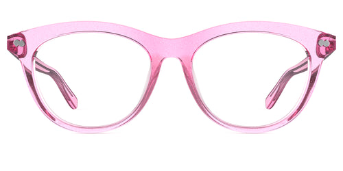 The Brook - Pink Glitter Clear - Pair Eyewear