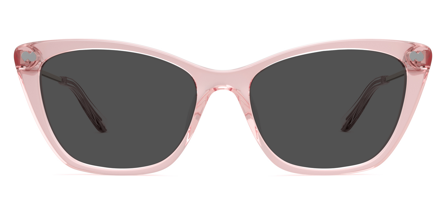 The Wanda - Pink Clear Acetate Rose Gold Metal Sun - Carousel3 - Pair Eyewear