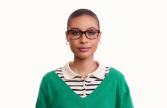 The Addison - Purple Confetti Tortoise Acetate Gold Metal - LifeStyle Thumbnail1 - Pair Eyewear