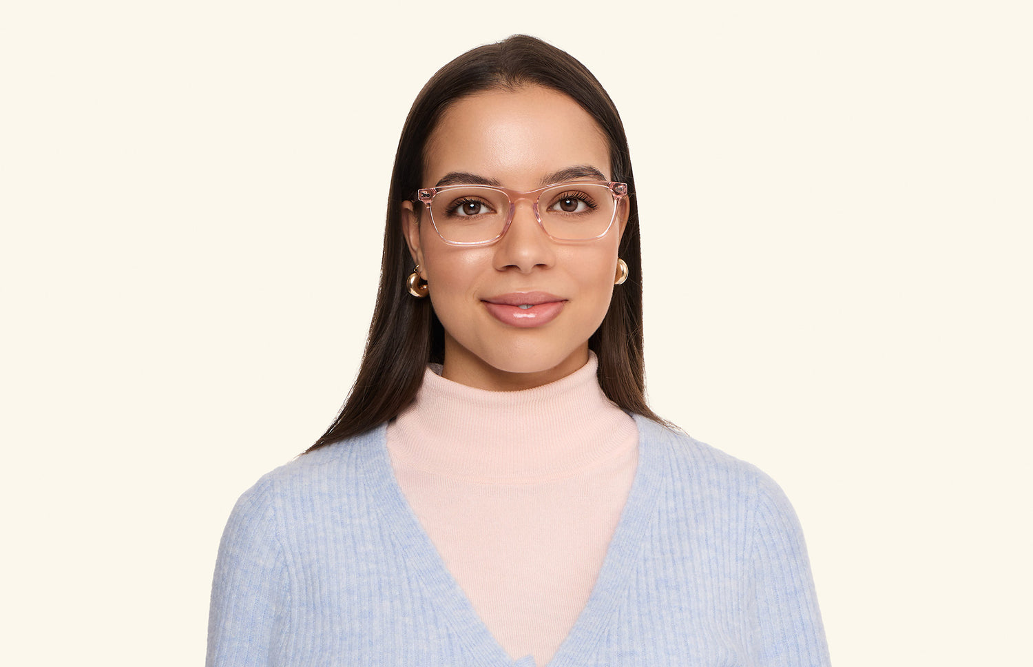 The Casper - Pink Clear - LifeStyle1 - Pair Eyewear