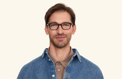 The Finley - Black Acetate Gold Metal - LifeStyle Thumbnail1 - Pair Eyewear