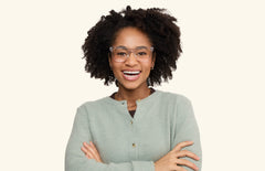 The Harper - Crystal Clear - LifeStyle Thumbnail1 - Pair Eyewear
