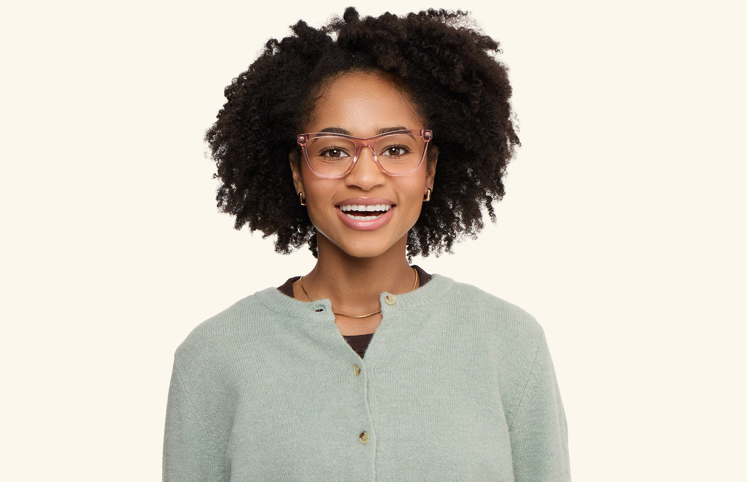 The Harper - Pink Clear - LifeStyle1 - Pair Eyewear