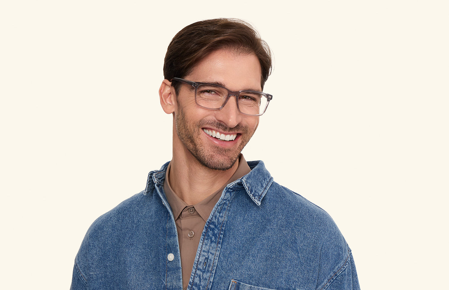 The Kirby - Gray Clear - LifeStyle2 - Pair Eyewear