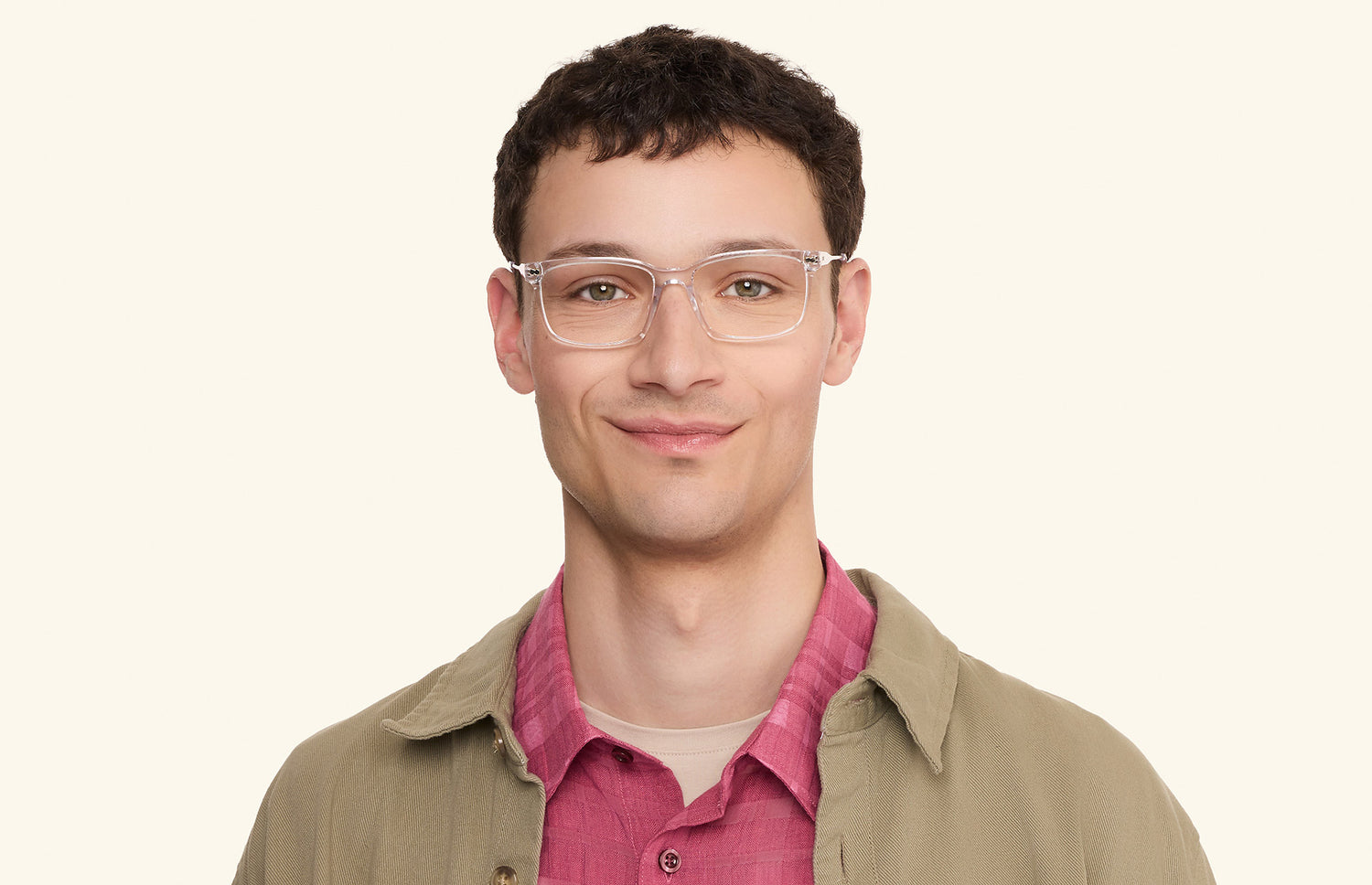 The Kirby - Crystal Clear Acetate Silver Metal - LifeStyle1 - Pair Eyewear