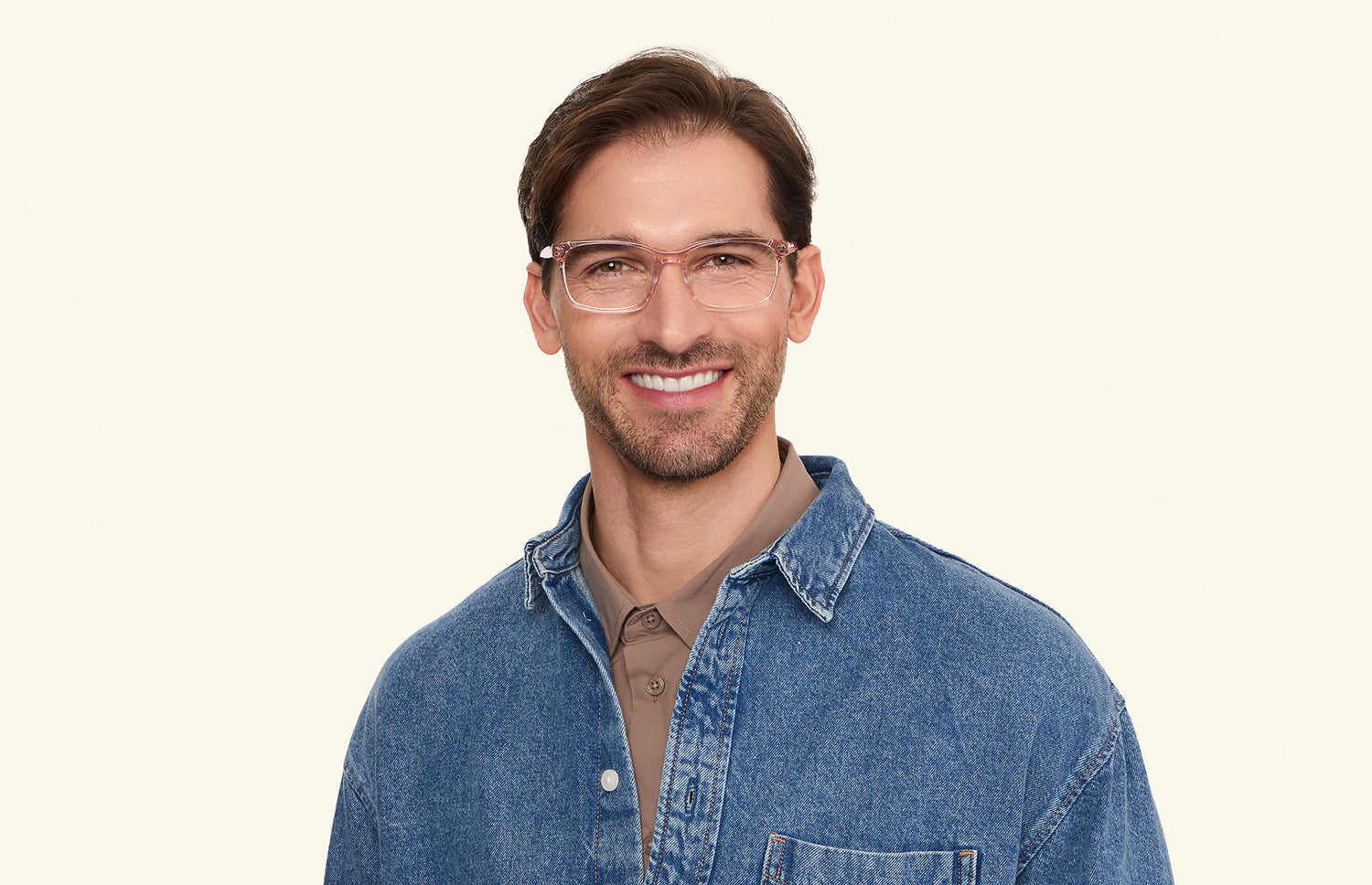 The Kirby - Pink Clear - LifeStyle2 - Pair Eyewear