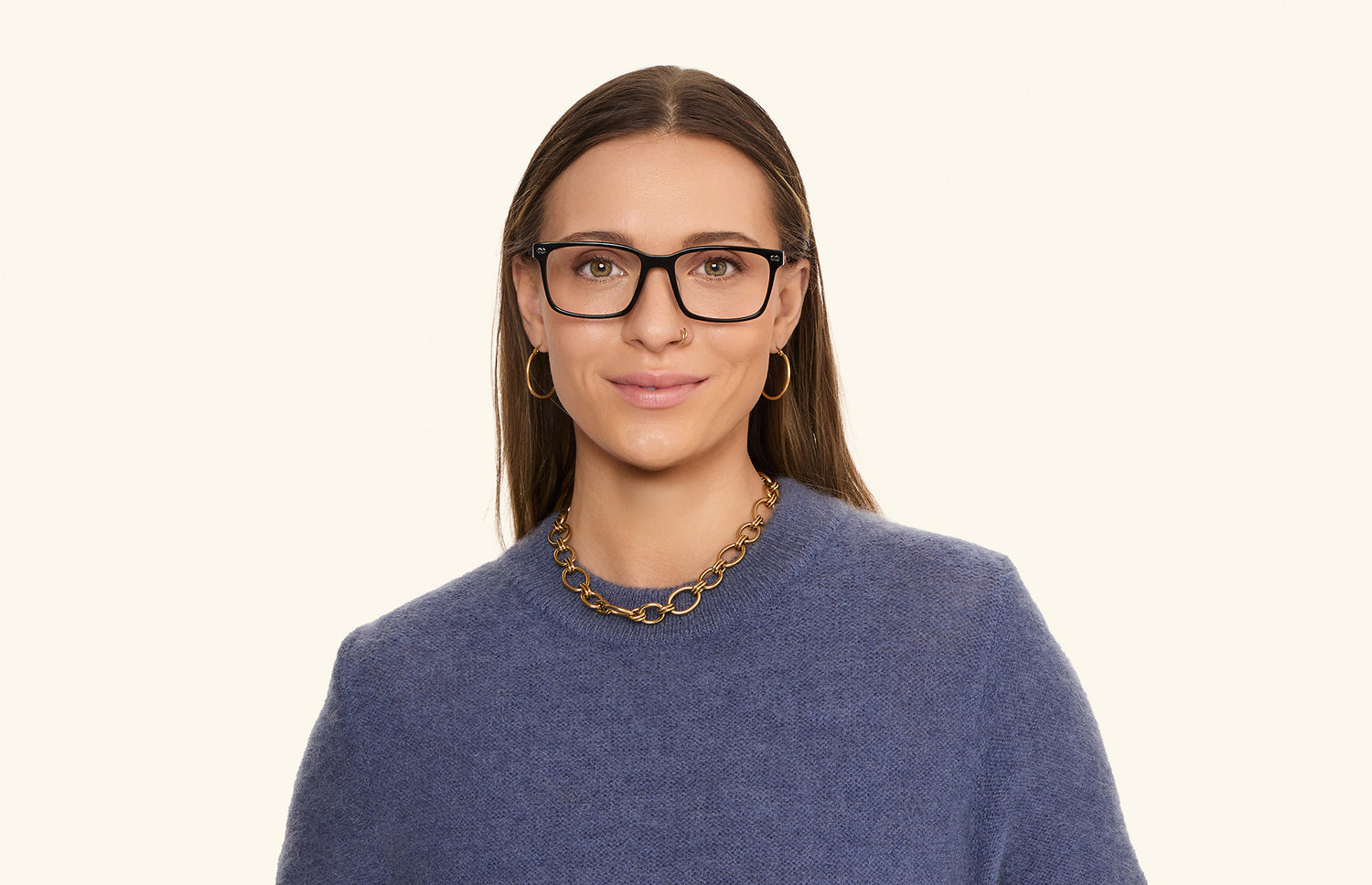 The Kirby - Black Acetate Gold Metal - LifeStyle2 - Pair Eyewear