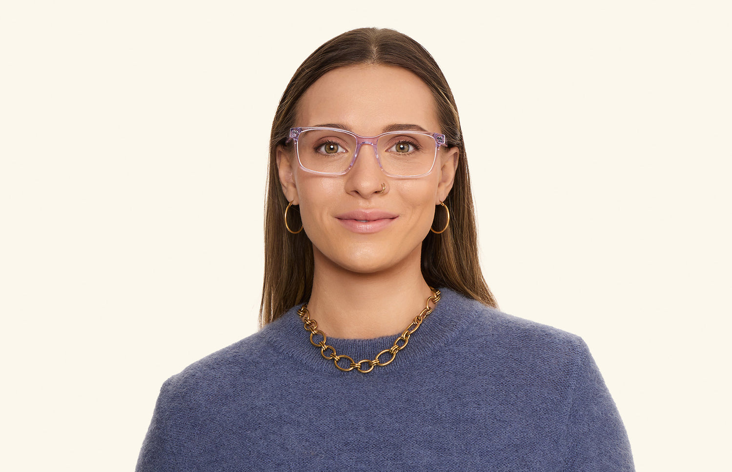 The Kirby - Lavender Clear - LifeStyle1 - Pair Eyewear