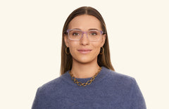 The Kirby - Lavender Clear - LifeStyle Thumbnail1 - Pair Eyewear