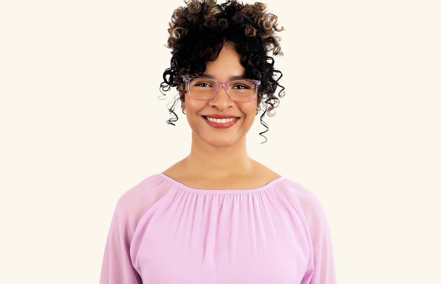 The Kirby - Lavender Clear - LifeStyle2 - Pair Eyewear