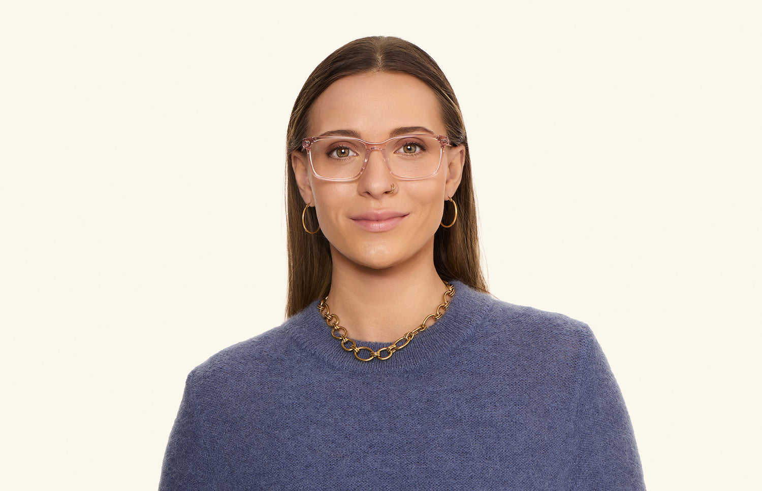 The Kirby - Pink Clear - LifeStyle1 - Pair Eyewear