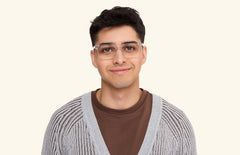 The Larkin - Crystal Clear - LifeStyle Thumbnail1 - Pair Eyewear