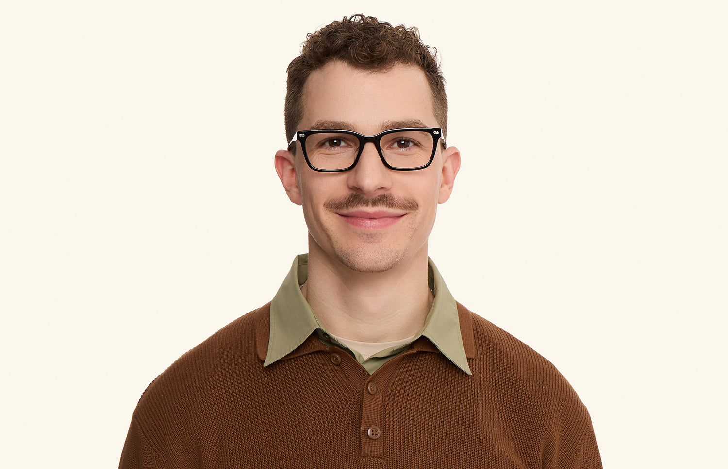 The Larkin - Black Acetate Gold Metal - LifeStyle1 - Pair Eyewear