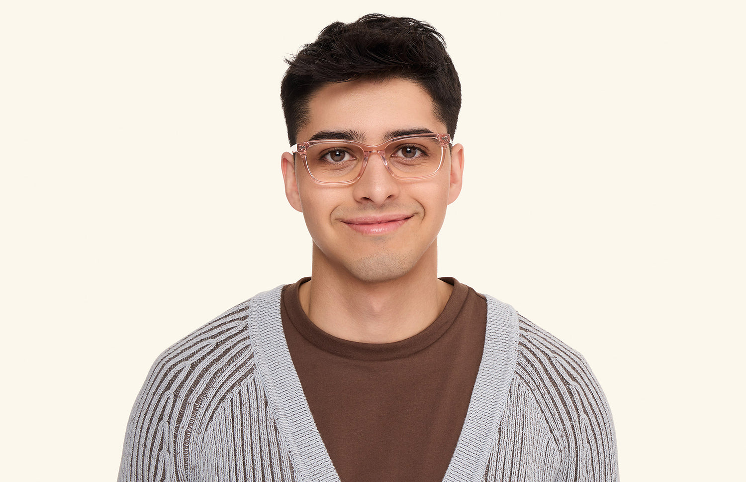 The Larkin - Pink Clear - LifeStyle1 - Pair Eyewear