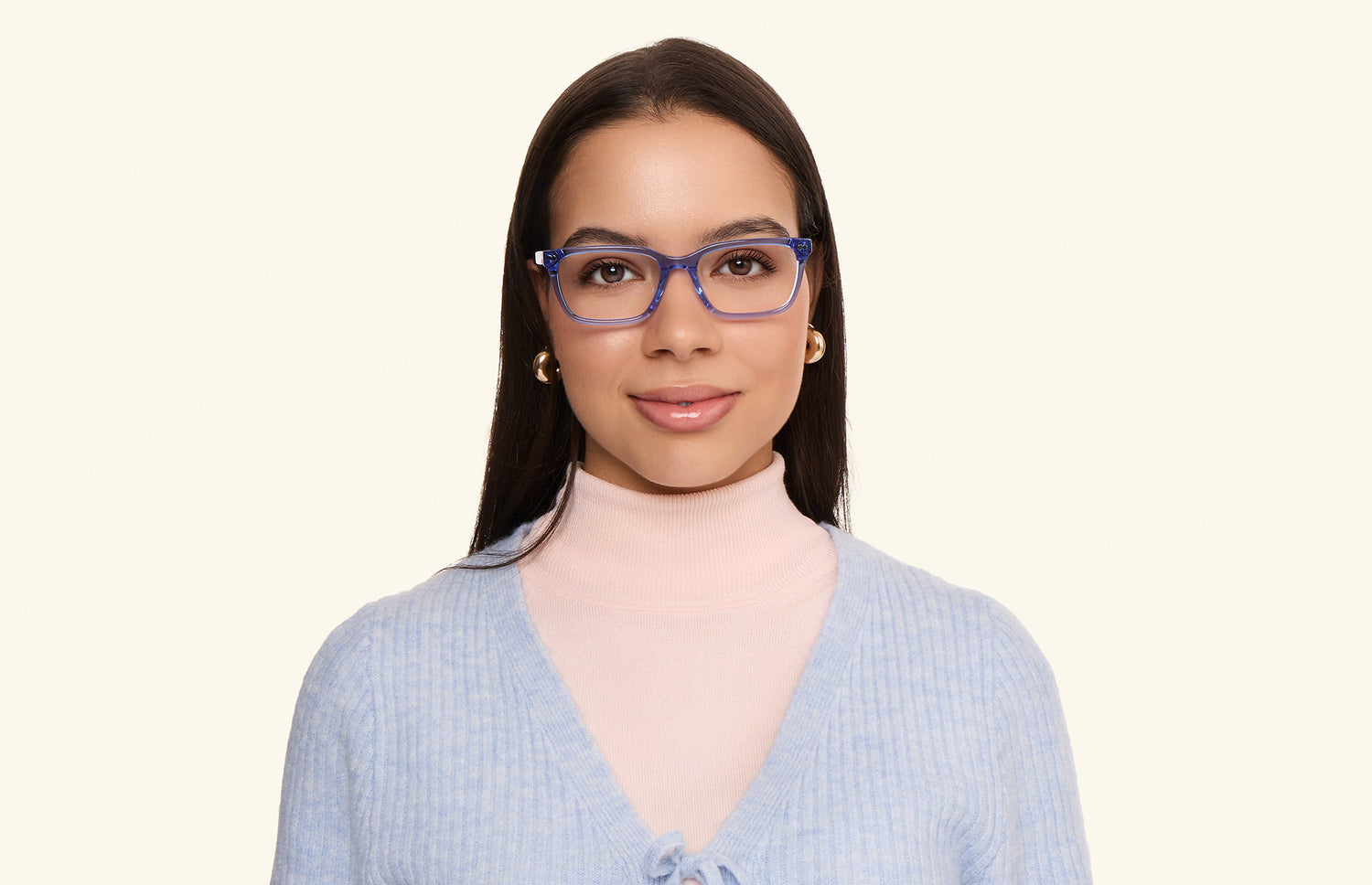 The Larkin - Blue Clear - LifeStyle1 - Pair Eyewear