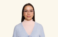 The Larkin - Lavender Clear - LifeStyle Thumbnail1 - Pair Eyewear