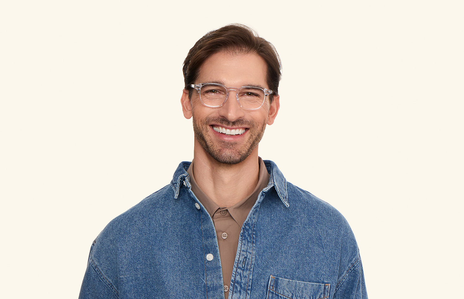 The Otis - Crystal Clear - LifeStyle1 - Pair Eyewear