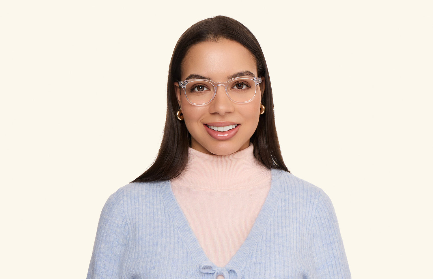 The Reese - Crystal Clear - LifeStyle1 - Pair Eyewear