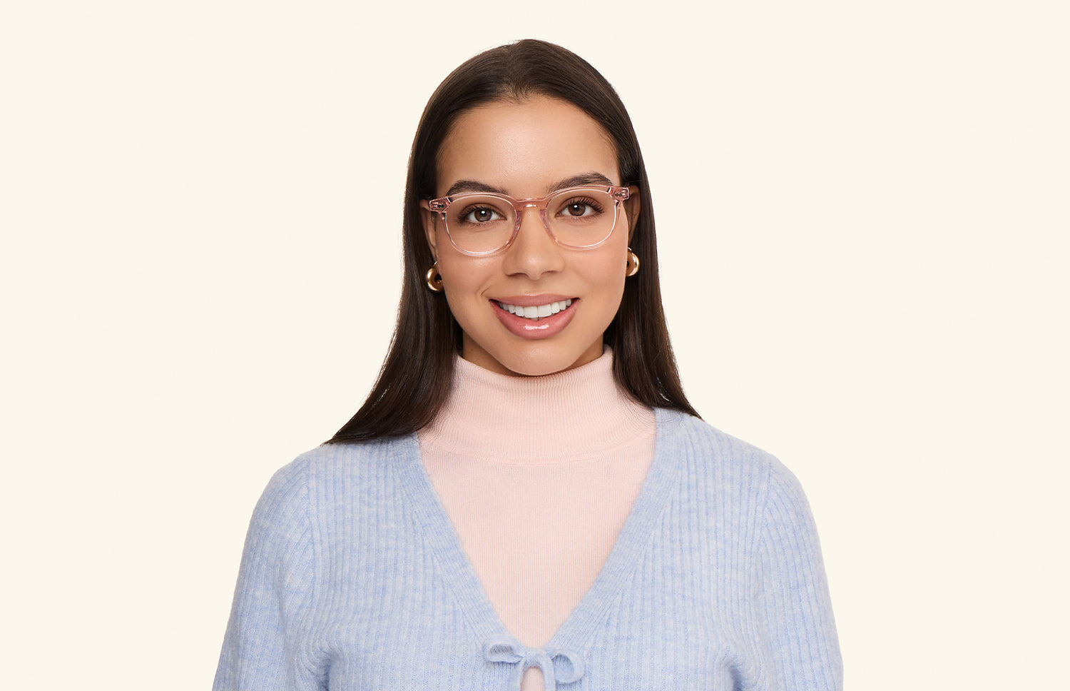 The Reese - Pink Clear - LifeStyle1 - Pair Eyewear