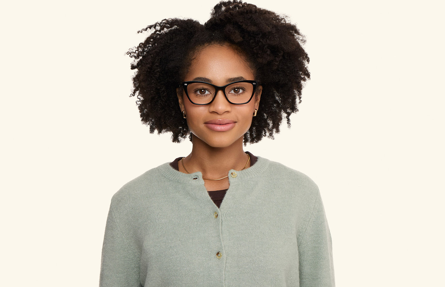 The Wanda - Black Acetate Gold Metal - LifeStyle1 - Pair Eyewear