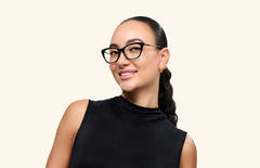 The Wanda - Black Acetate Gold Metal - LifeStyle Thumbnail2 - Pair Eyewear