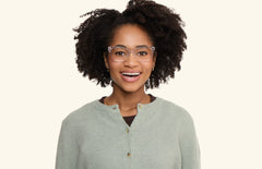 The Wanda - Crystal Clear Acetate Silver Metal - LifeStyle Thumbnail2 - Pair Eyewear