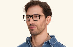 The Kirby - Black Acetate Gold Metal - LifeStyle Thumbnail4 - Pair Eyewear