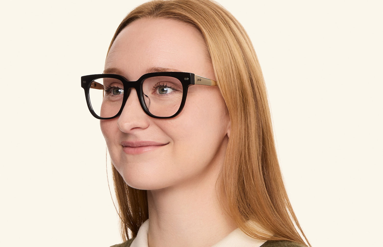 The Murphy - Black Acetate Gold Metal - LifeStyle2 - Pair Eyewear