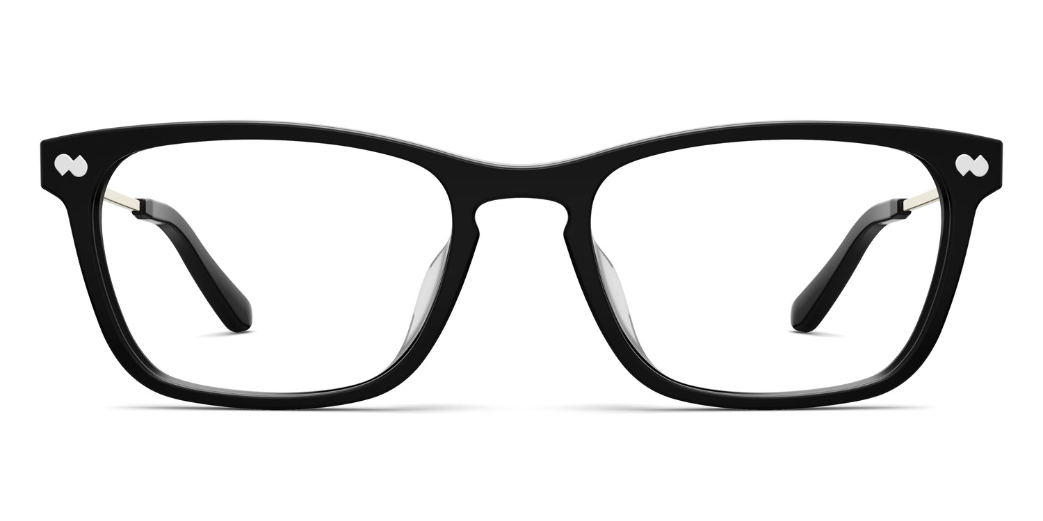 The Casper - Black Acetate Gold Metal - Carousel2 - Pair Eyewear