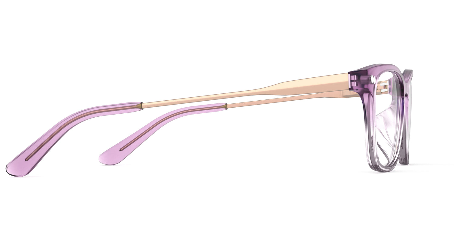 The Casper - Violet Pearlized Gradient Acetate Rose Gold Metal - Carousel3 - Pair Eyewear