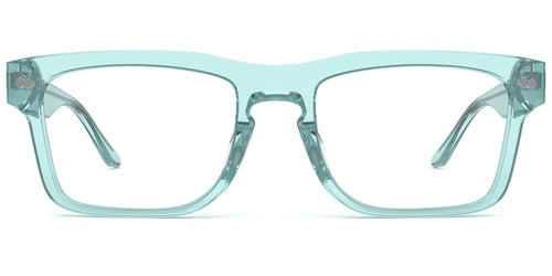The Drew - Seafoam Clear - Pair Eyewear