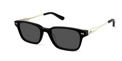 The Finley - Black Acetate Gold Metal Sun - Thumbnail1 - Pair Eyewear
