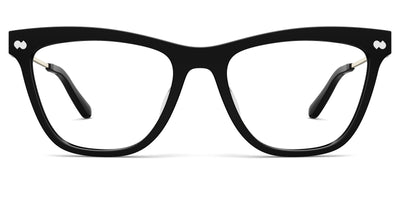 The Harper - Black Acetate Gold Metal - Thumbnail2 - Pair Eyewear