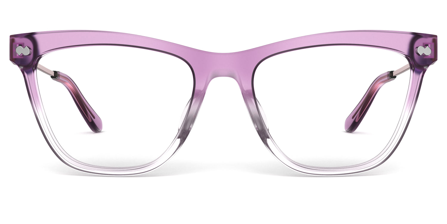 The Harper - Violet Pearlized Gradient Acetate Rose Gold Metal - Carousel2 - Pair Eyewear