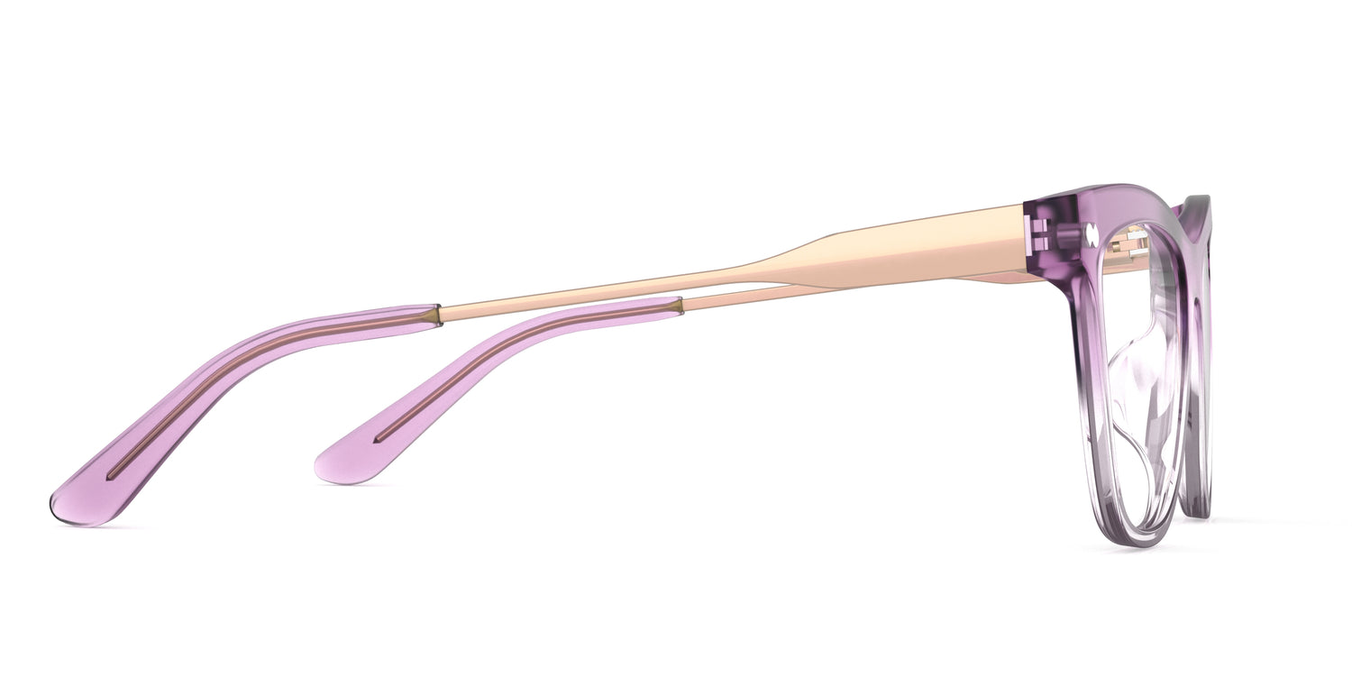 The Harper - Violet Pearlized Gradient Acetate Rose Gold Metal - Carousel3 - Pair Eyewear