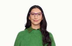 The Harper - Violet Pearlized Gradient Acetate Rose Gold Metal - LifeStyle Thumbnail1 - Pair Eyewear
