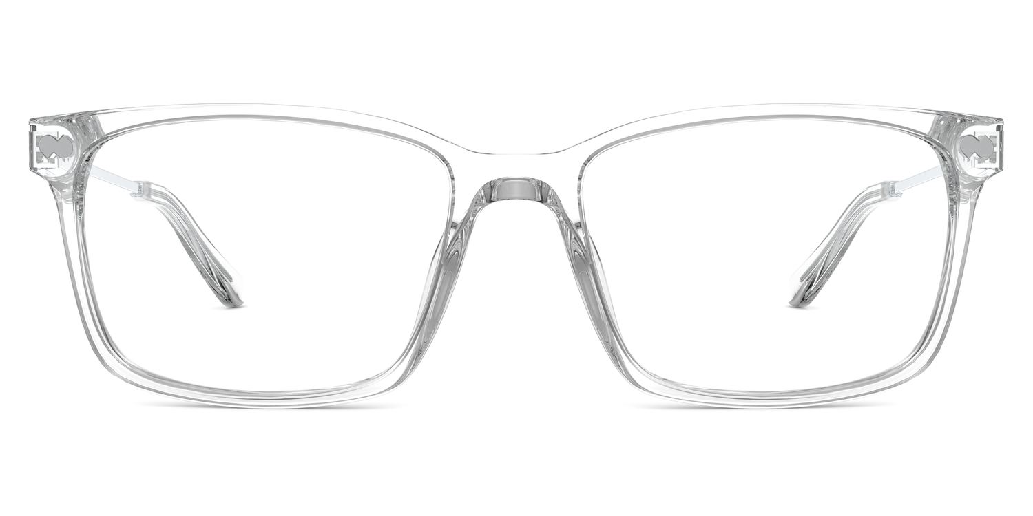 The Kirby - Crystal Clear Acetate Silver Metal - Carousel2 - Pair Eyewear