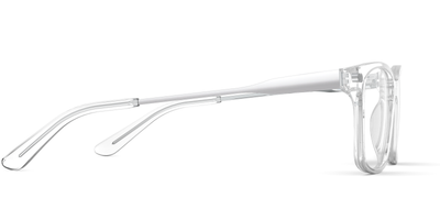 The Kirby - Crystal Clear Acetate Silver Metal - Thumbnail3 - Pair Eyewear