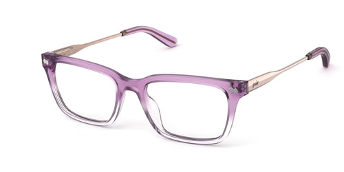 The Larkin - Violet Pearlized Gradient Acetate Rose Gold Metal - Pair Eyewear