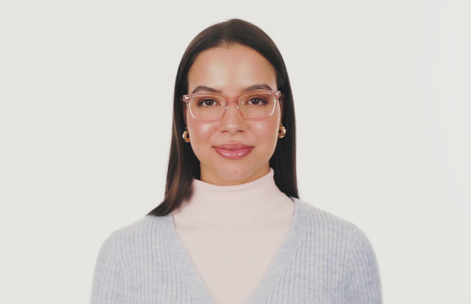 The Larkin - Pink Clear - LifeStyle Thumbnail2 - Pair Eyewear