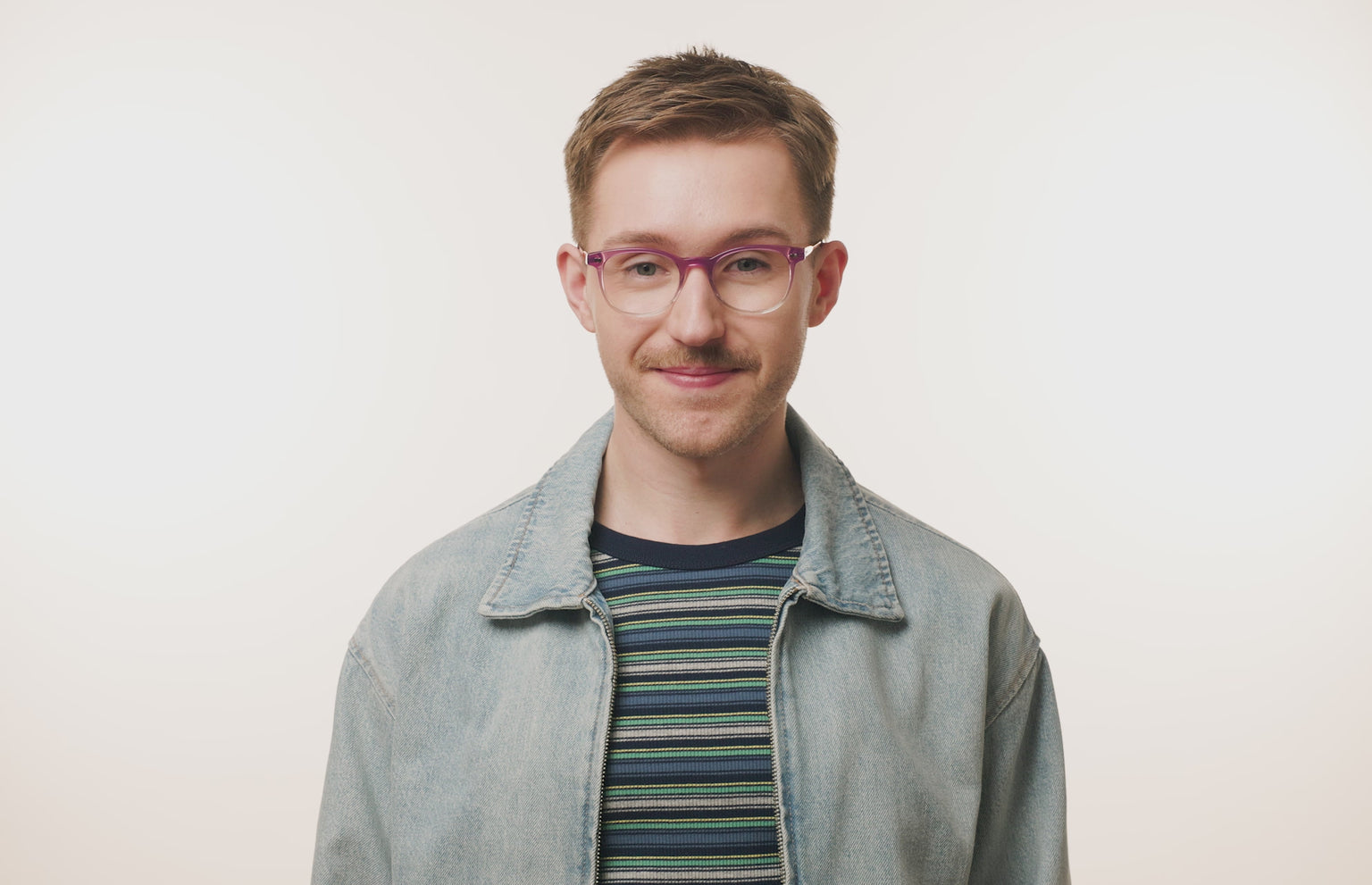 The Reese - Violet Pearlized Gradient Acetate Rose Gold Metal - LifeStyle Thumbnail3 - Pair Eyewear