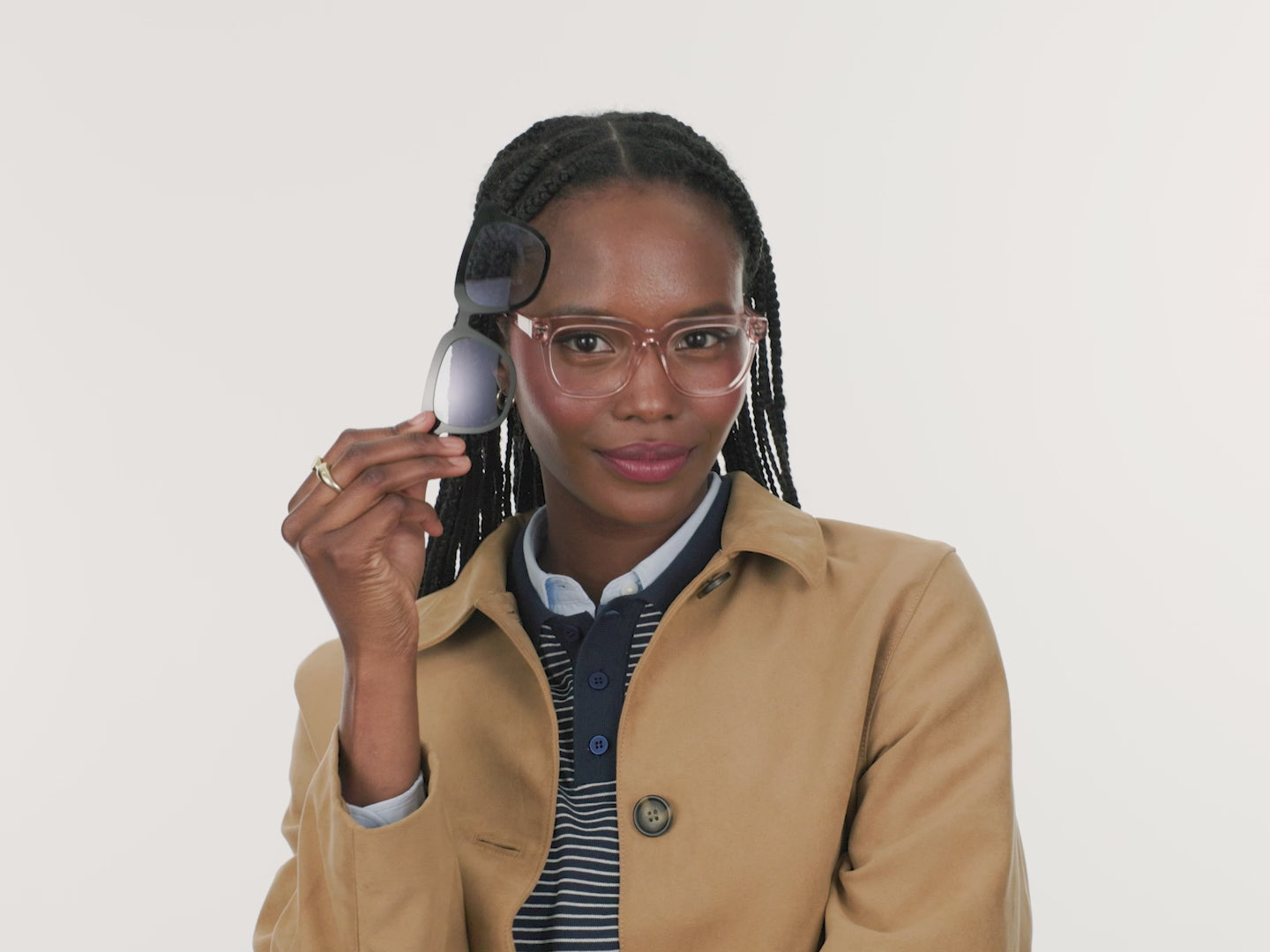 The Black With Slate Blue Lens - LifeStyle Thumbnail Video1 - Pair Eyewear
