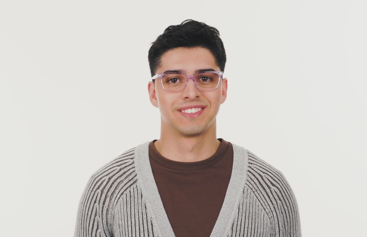 The Larkin - Lavender Clear - LifeStyle Thumbnail2 - Pair Eyewear