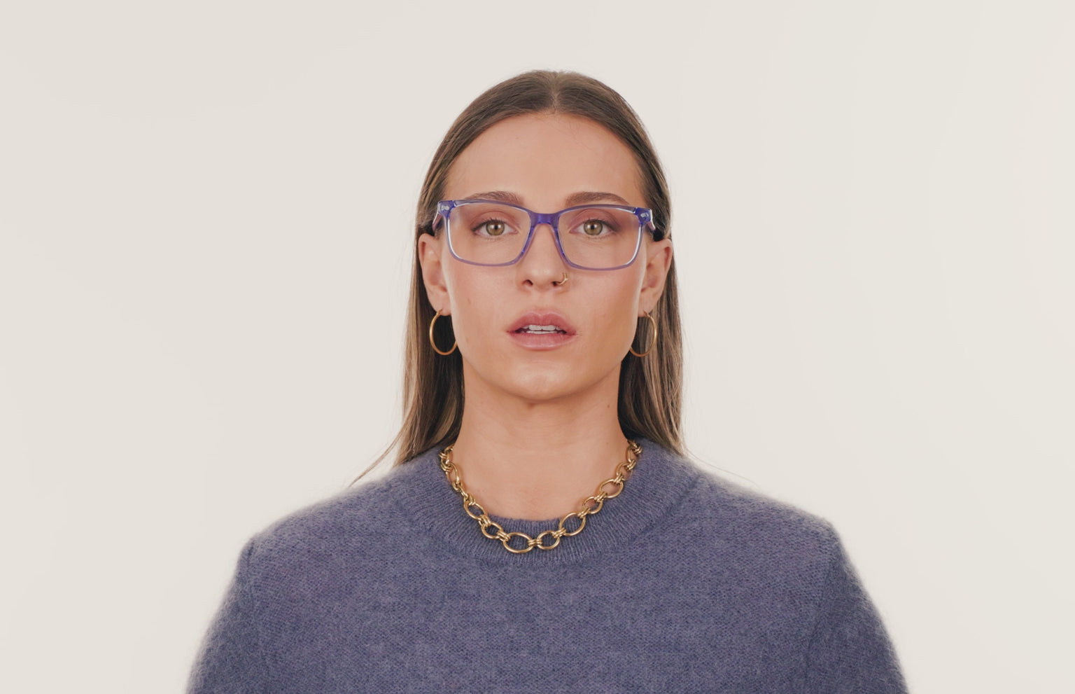 The Kirby - Blue Clear - LifeStyle Thumbnail2 - Pair Eyewear